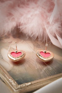 From Paris with Love! - 60s Love Is In The Ear-Rings in Pink 3