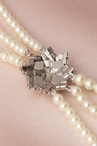Lovely - 20s Paris Pearls Crystal Necklace  5