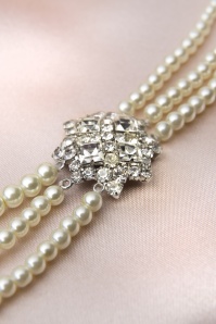 Lovely - 20s Paris Pearls Crystal Necklace  3