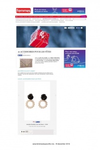 From Paris with Love! - Black Pearly Rose Earring Gold 7