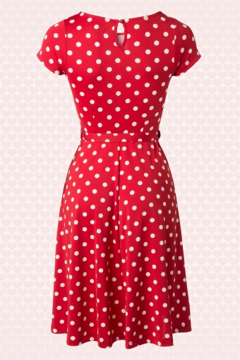50s Betty Partypolka Dress in Ruby