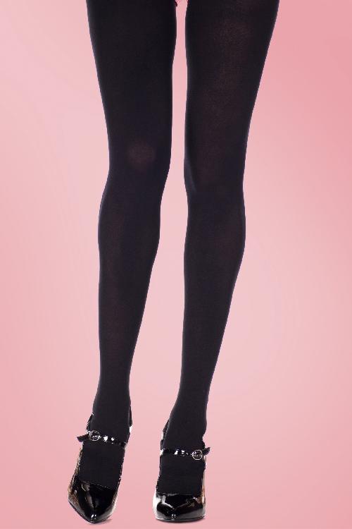 Lovely Legs - Stijlvolle zwarte Queen Size panty