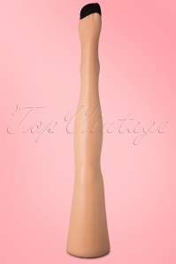 Lovely Legs - Classic Seamer Tights en Beige avec couture noir 3