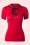 Keyhole to my Heart Top années 50 en Rouge