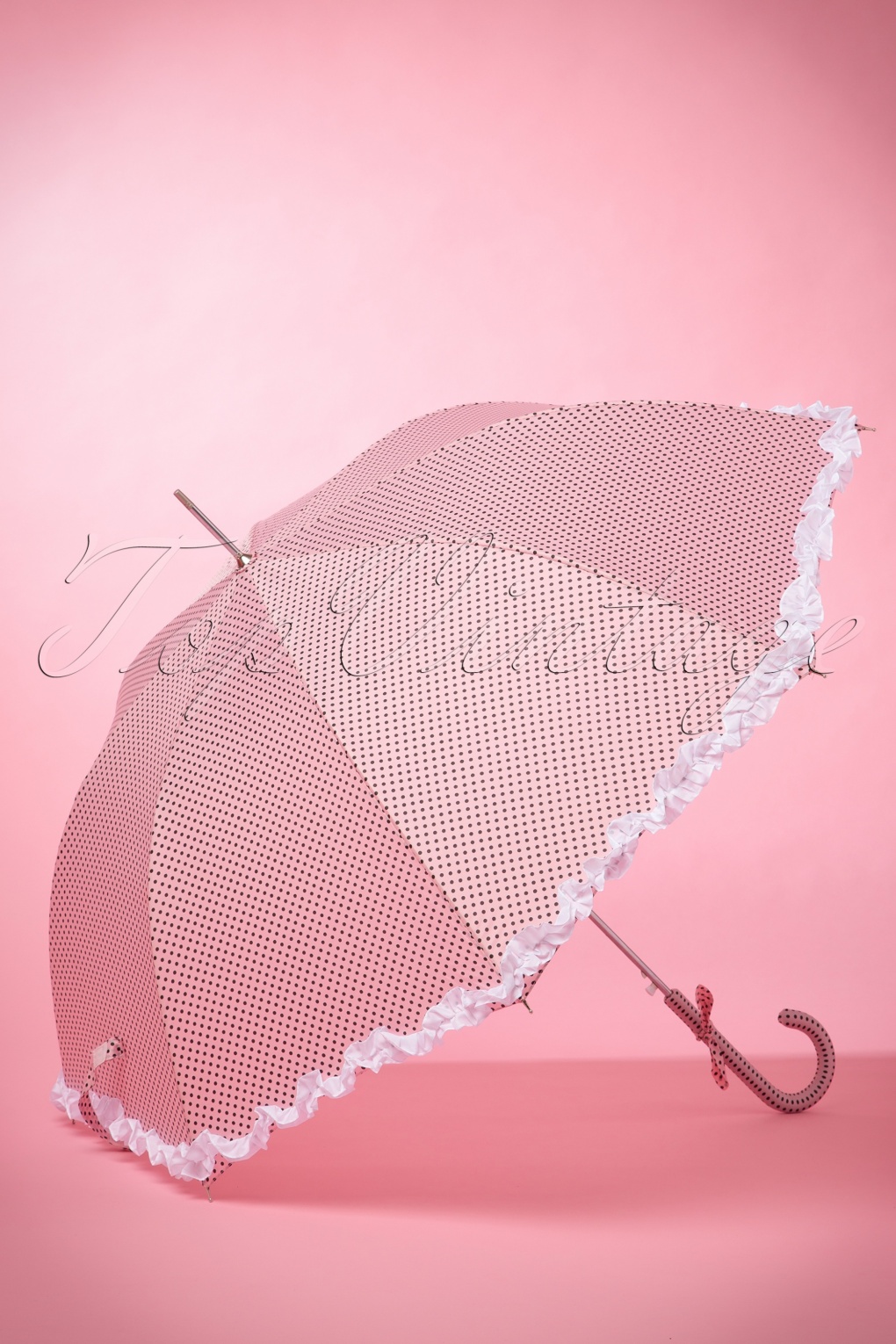 50s We Love Polkadots Umbrella in Pink