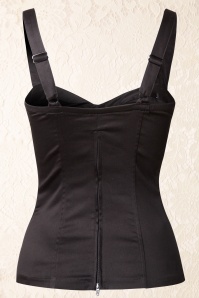 Pinup Couture - 50s Deadly Dames Vamp Top in Black 5