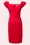Collectif Clothing 50s Dolores Red Pencil Dress 10252 1