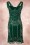 Frock and Frill - 20s Ziegfeld Flapper Dress in Emerald Green 10