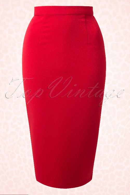 Bunny - 50s Joni Skirt in Red 4