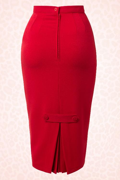 Bunny - 50s Joni Skirt in Red 3