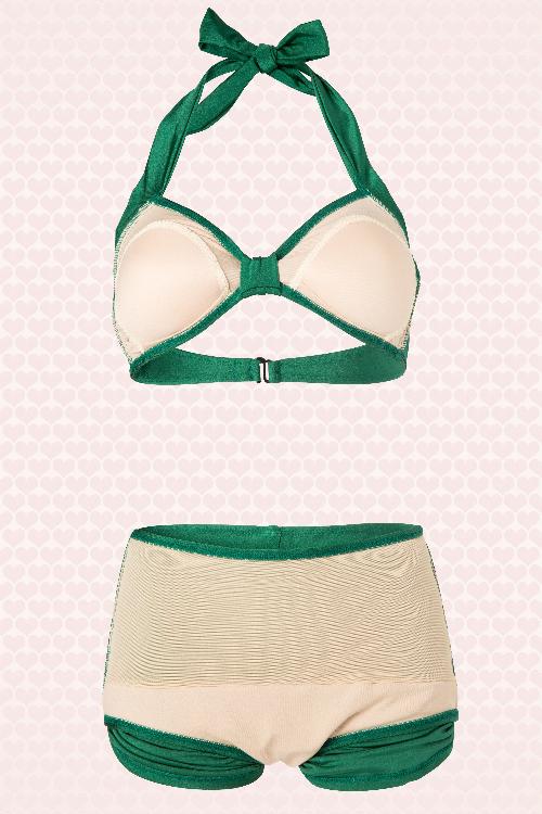 Esther Williams - Classic Bikini Années 50 en Vert émeraude 6