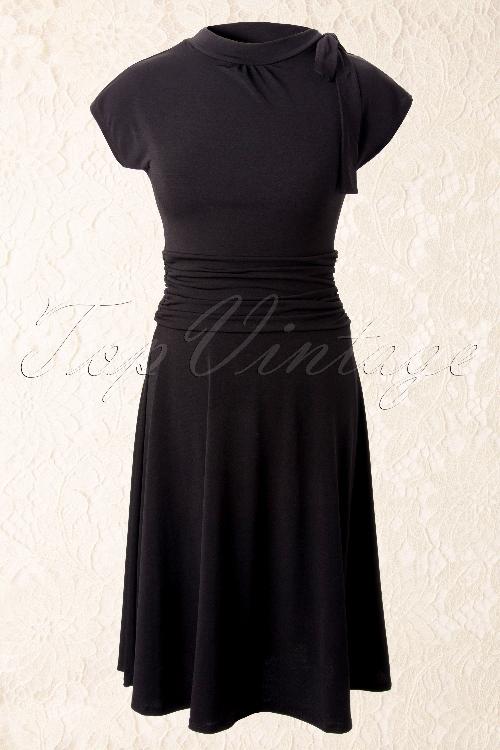 Retrolicious - Bridget Bombshell-jurk in zwart 2