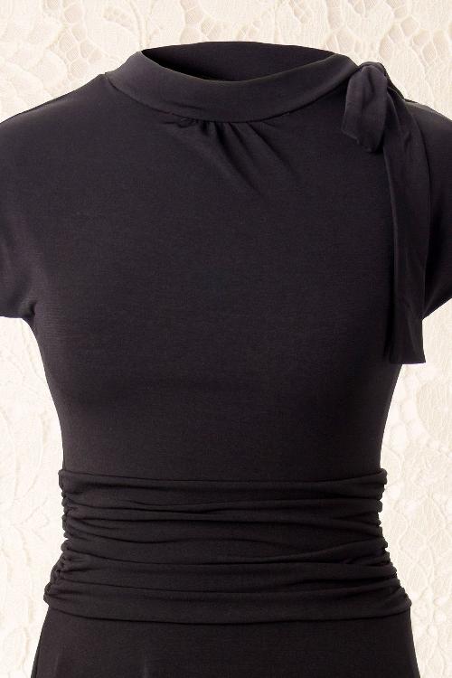 Retrolicious - Bridget Bombshell-jurk in zwart 4