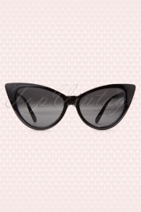 So Retro - Cats Eye Classic Sunglasses Années 1950 en Noir 2