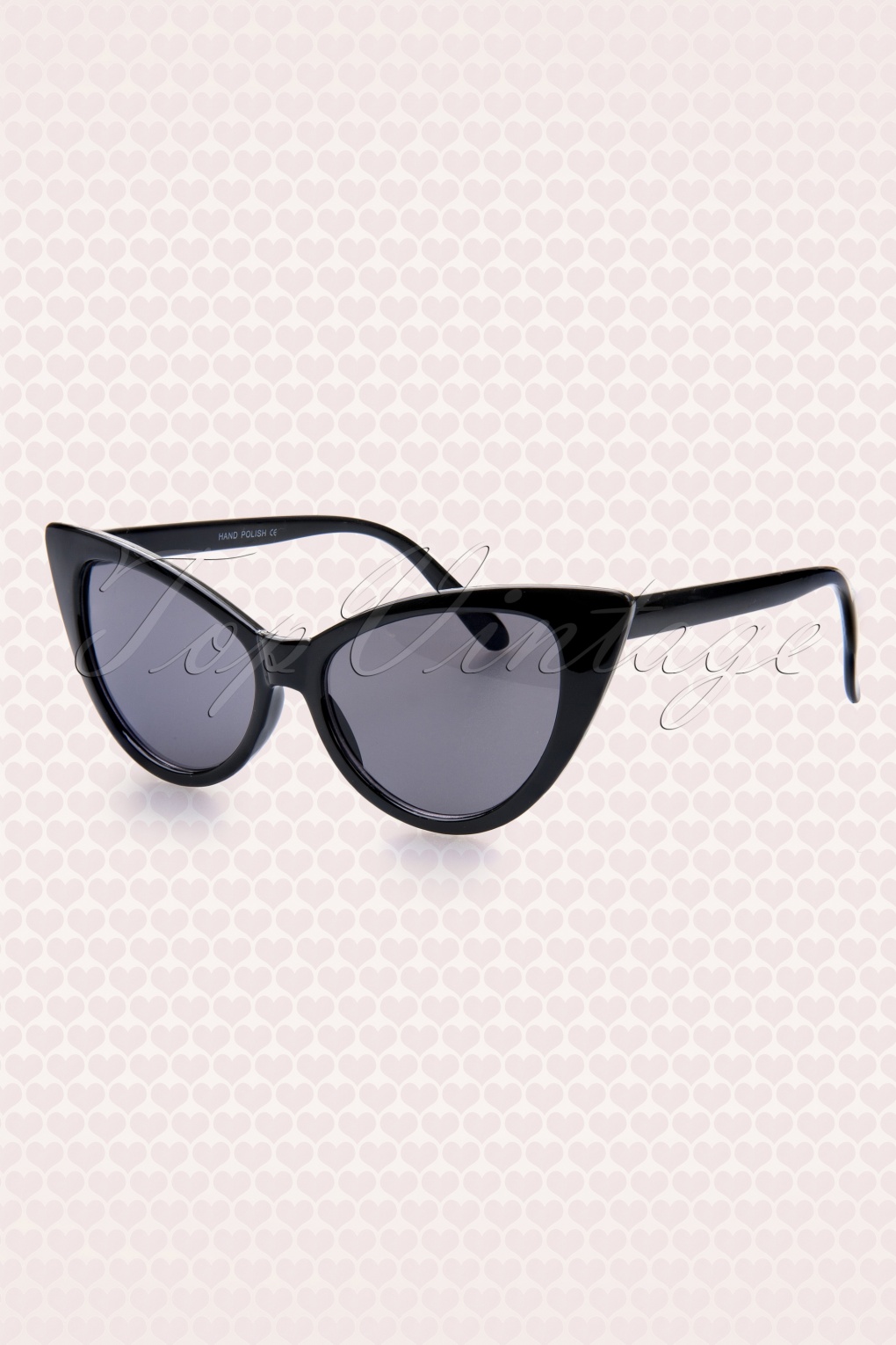 50s Cats Eye Classic Sunglasses Black