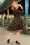 Pinup Couture - Heidi Black Cherry Swing-Kleid mit langen Ärmeln 2