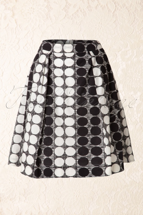 Emily And Fin Black and White Retro Skirt 123 14 14550 20150203 0006W