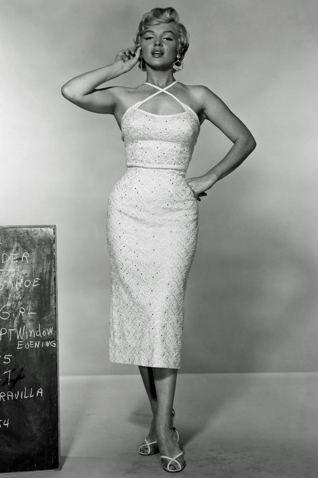 50s Marilyn Dress in White