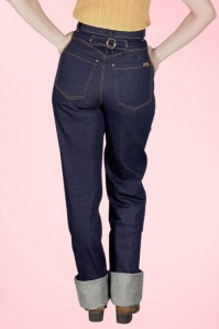Emmy - 50s Norma Jean Jeans in Navy 4