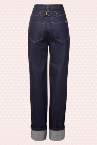 Emmy - 50s Norma Jean Jeans in Navy 2