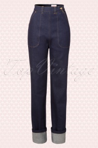Emmy - 50s Norma Jean Jeans in Navy