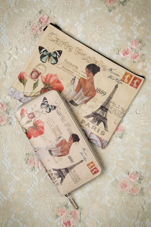 Kaytie - A Postcard From Paris Make-up bag Années 1960 6
