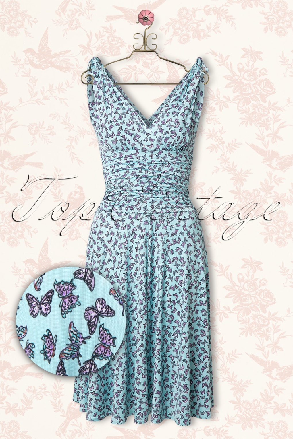 Hearts and Roses London White Floral Butterfly Vintage 50s Party Prom Dress | eBay