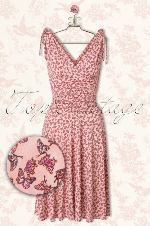 Vintage Chic Blue Purple Butterfly Dress 104 39 15231 20150319 0004haakje2