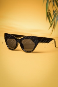 So Retro - Ida Retro-Sonnenbrille in Schwarz 2