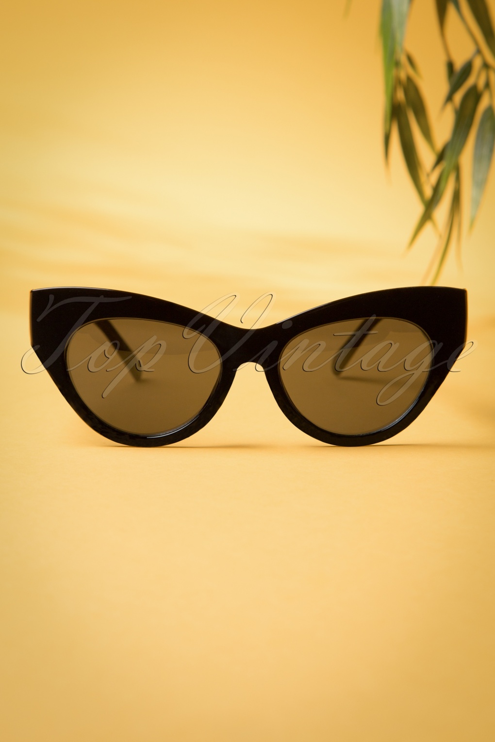 50s Ida Retro Sunglasses In Black 