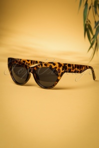 So Retro - Ida Retro Black Sunglasses Années 1950 en Écailles de tortue 2