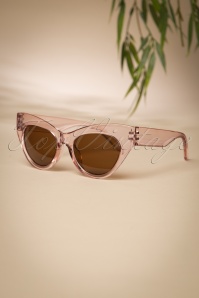 So Retro - 50s Ida Retro Sunglasses in Clear Pink 3