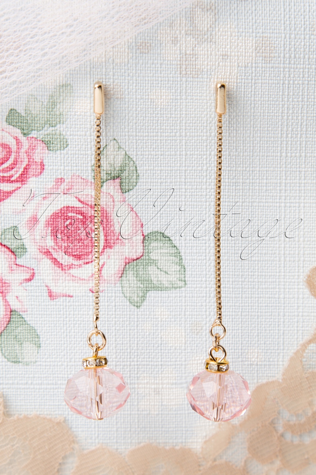 20s Time For A Fancy Party Earrings Pink