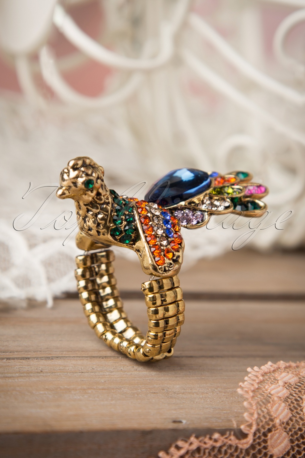 60s As Proud As A Peacock Ring