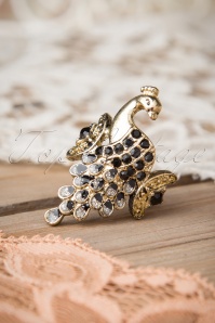 - 50s Sparkles On My Bow Brooch in Gold
