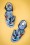 Bluebird Sandals with Embroidery Années 50