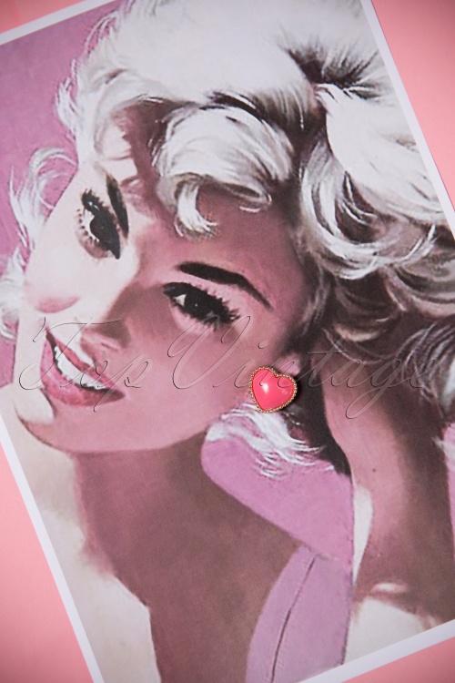 From Paris with Love! - 60s Love Is In The Ear-Rings in Pink 2