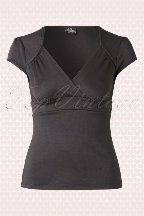 Steady Clothing - 50s Lush Top black