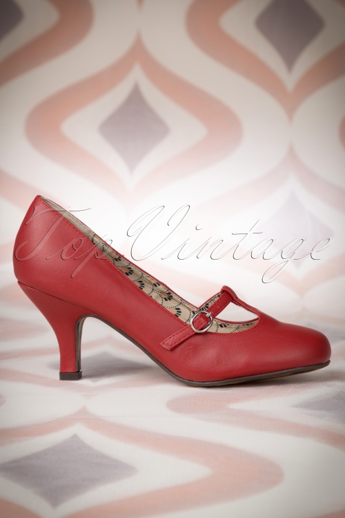 50s Cassie Pumps In Red