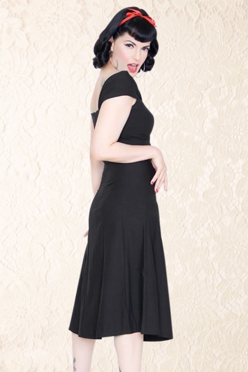 50s Trudy Dress in Black