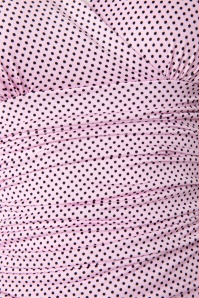 Vintage Chic for Topvintage - Griekse Pin Dots-jurk in lichtroze 4