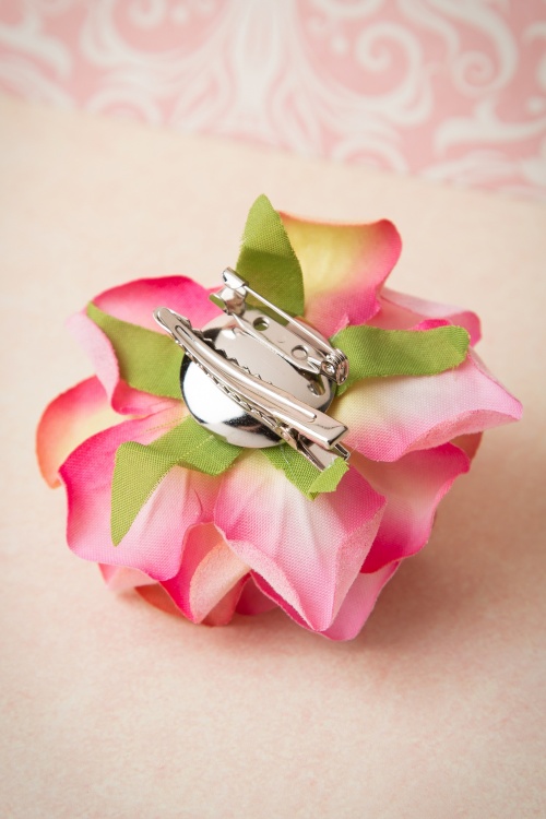Collectif Clothing - A Rose Is A Rose Is A Rose Hair Clip Brooch Années 1950 en Ombre 3