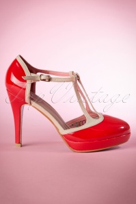 Banned Retro - 50s Betty Pumps in Red 6