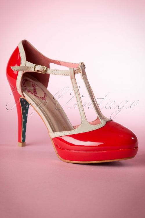 Banned Retro - Betty Pumps in rood 2