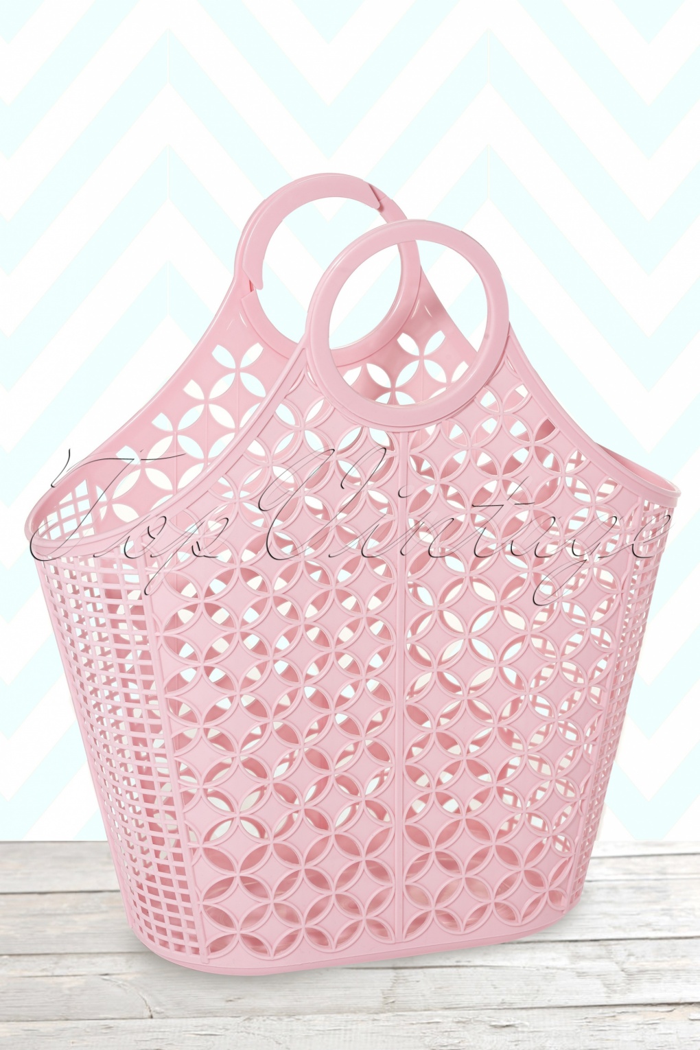 pink pvc bag