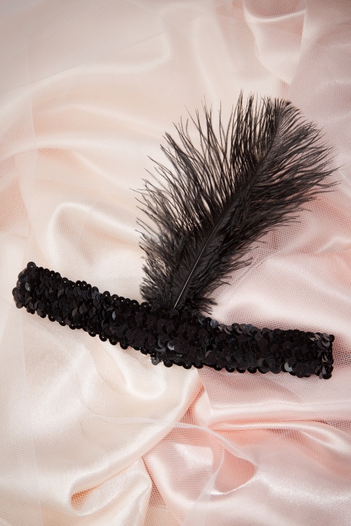 ZaZoo - Haar Ladyships Feather hoofdband 4