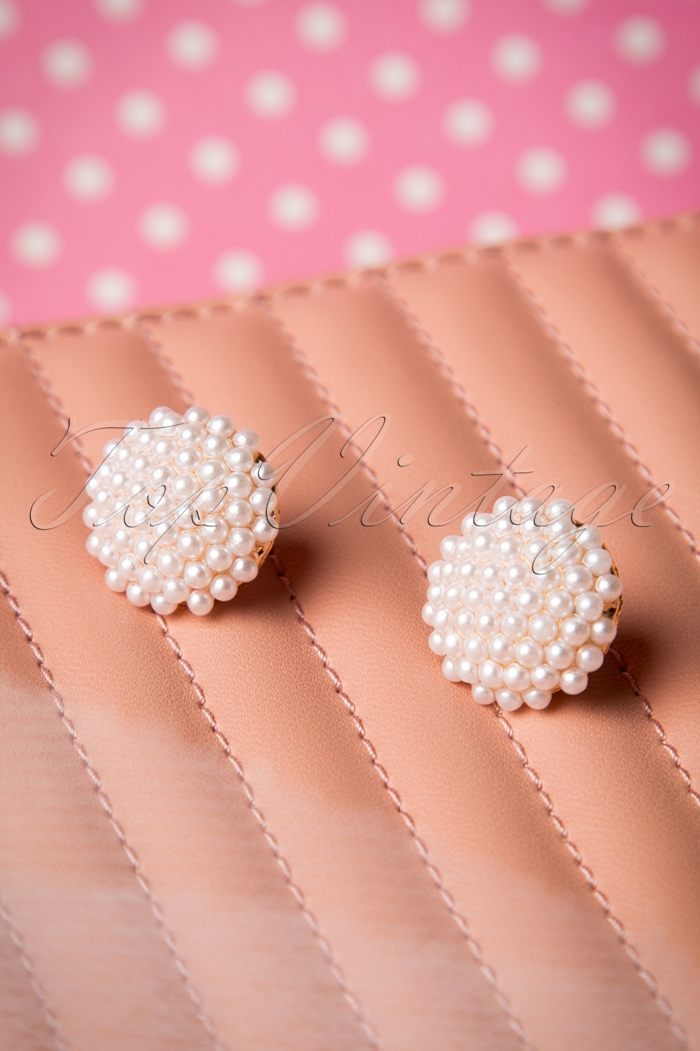 50s Bouquet of Pearls Earrings
