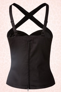 Pinup Couture - 50s Deadly Dames Vixen Top in Black 6