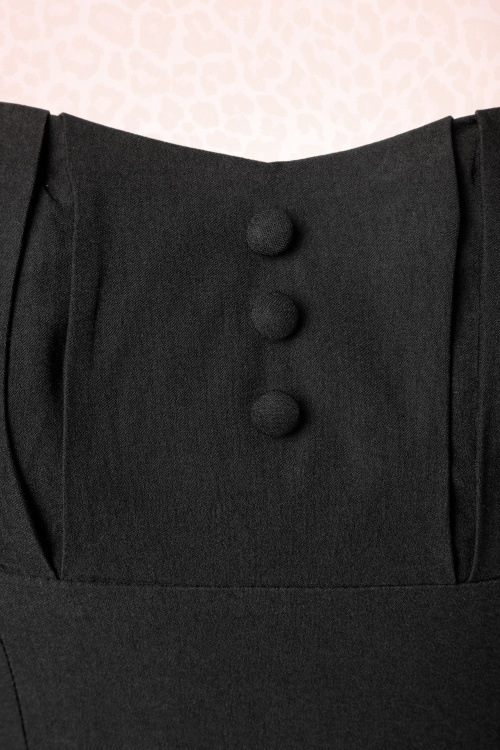 Pinup Couture - Charlotte penciljurk in zwart 7