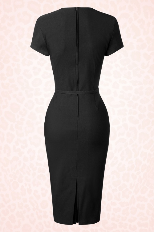 Pinup Couture - 40s Charlotte Pencil Dress in Black 5
